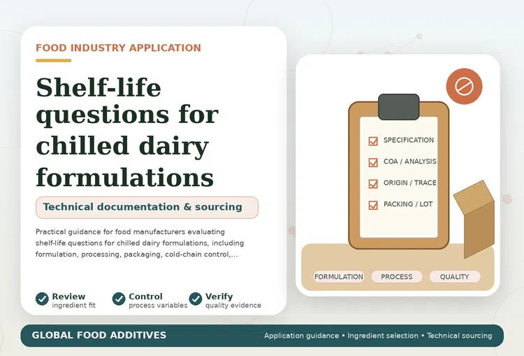 Shelf-life considerations for chilled dairy formulations